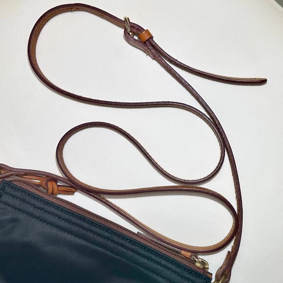 D&B Dooney and Bourke Black Nylon Embroidered Duck Crossbody Shoulder Bag Y2K - Picture 13 of 16